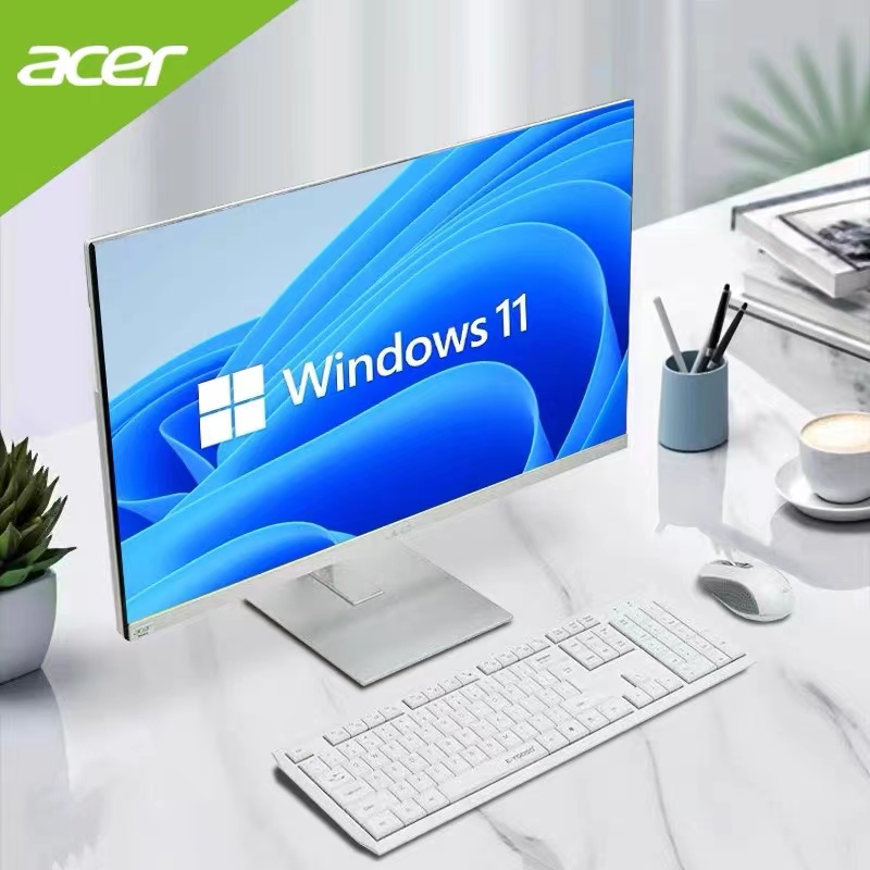 Acer/宏碁超薄品牌一体机电脑23.8英寸高清屏家用网课办公游戏酷睿i7八核高配宏基全新高端台式主机全套整机